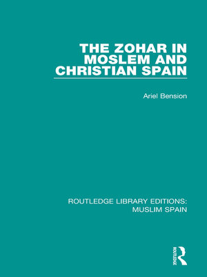 cover image of The Zohar in Moslem and Christian Spain